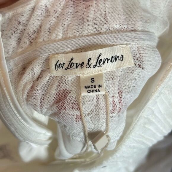 For Love & Lemons Lorena Lace Sheer Maxi Dress - Picture 5 of 6